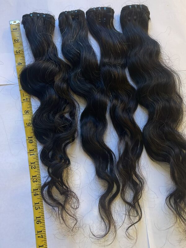 Indian Natural Hair Extensions – Available in Various Colors and Textures - Image 3