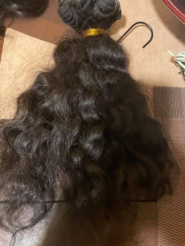 Black Wave Hair - 16 Inches - Image 5