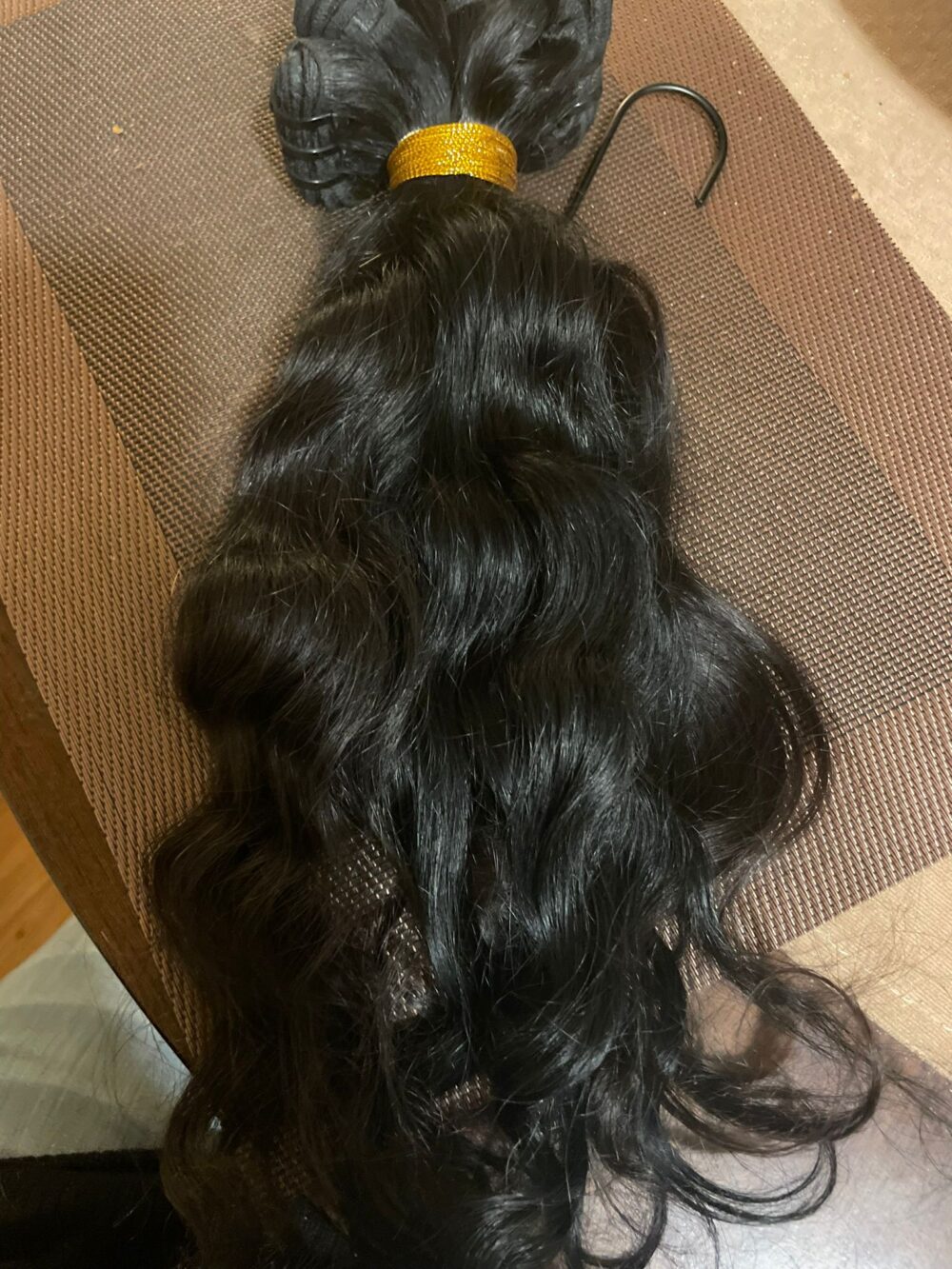 Black Wave Hair - 16 Inches - Image 3